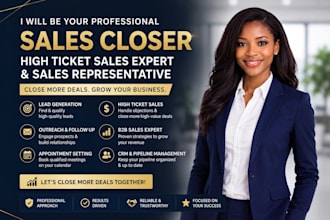 high ticket sales sales closer salesperson online sales b2b sales cold calling