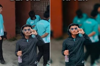 professionally remove background and apply high quality