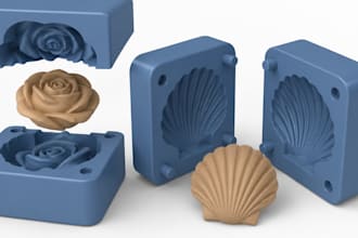 design 3d printed mold resin, injection design slip casting, jewelry stl file