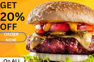 design professional food flyer and restaurant banner