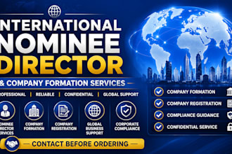 provide international nominee director and company formation services