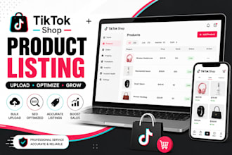 upload tiktok shop products with seo optimized product listings