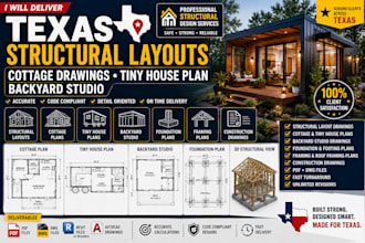 deliver texas structural layouts cottage drawing tiny house plan backyard studio