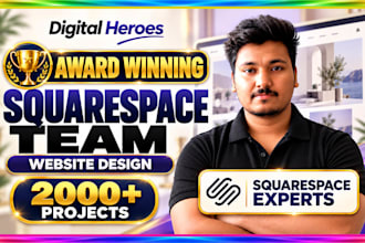 do squarespace website development and design redesign as a expert of SEO, blogs