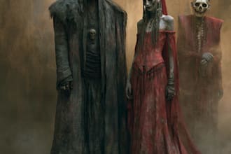 horror dark fantasy female male character desing
