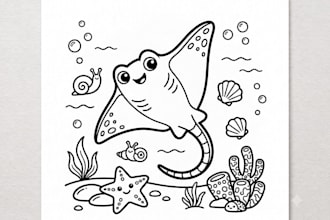 create ocean coloring pages for kids