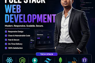 full stack developer for software and web applications