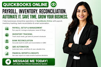 quickbooks payroll inventory tracking bank reconciliation qbo automation