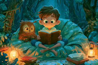 draw custom children story book illustration