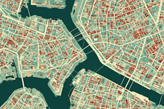 design vintage vector map, mystic, illustration