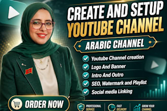 create and setup youtube channel