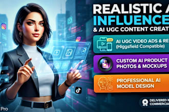 create realistic ai influencer, ai ugc influencer model and higgsfield ai video
