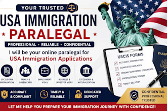 prepare uscis immigration forms and USA visa applications