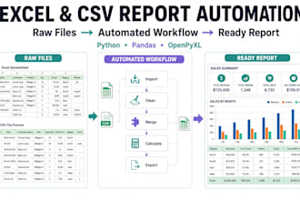 automate excel and CSV reports with python and pandas