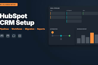 be your hubspot expert for complete CRM setup and migration