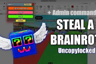 do roblox full game creation, steal a brainrot, grow a garden or simulator game