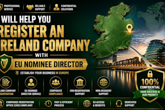 help you register an ireland company with eu nominee director