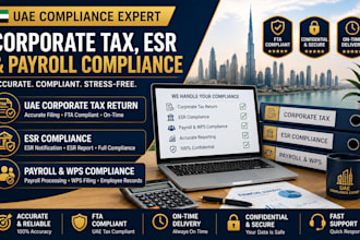 handle uae corporate tax esr compliance payroll and wps filing