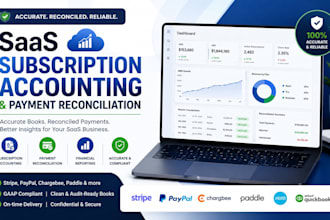 reconcile stripe paddle paypal and manage saas subscription revenue bookkeeping