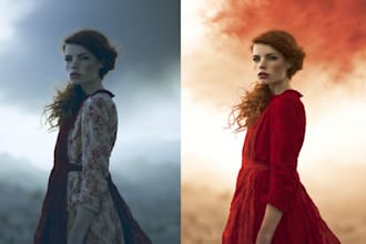 do quick realistic photoshop editing, add or remove