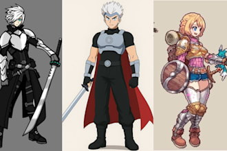 draw pixel game art characters, sprites, assets, pixel card game, icons, avatars