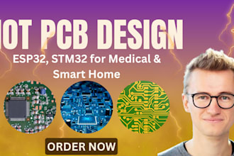 do esp32 stm32 iot pcb with altium kicad and smart home and medical device pcb