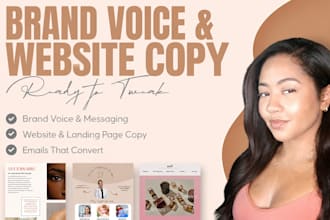 develop your brand voice, tone of voice, and messaging