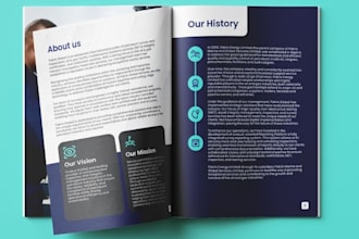 design a professional business report with charts and infographics