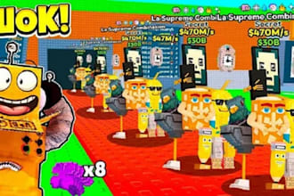 do roblox full game creation, steal a brainrot, grow a garden or simulator game