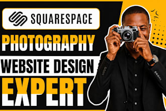 design or redesign premium squarespace photography website and portfolio online