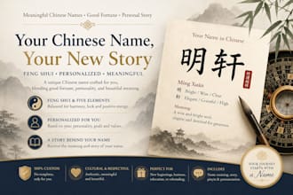 create a personalized chinese name with meaning and story