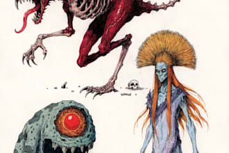 draw fantasy or dnd creatures and monsters