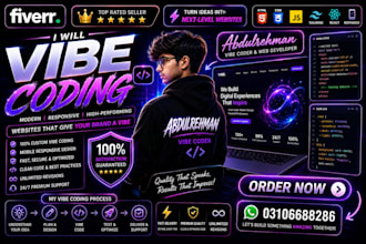 be your expert vibe coder for full stack web development