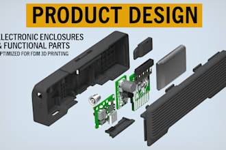 design professional 3d printable parts and enclosures