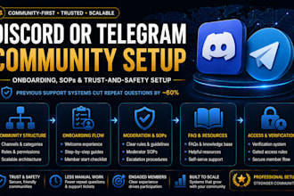 set up your discord or telegram community