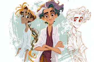 design a cartoon character