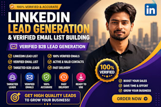 linkedin b2b lead generation and verified email list building
