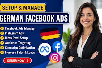 setup german facebook ads, german instagram ads, germany meta ads manager