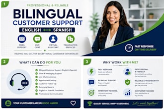 provide bilingual customer support and translation