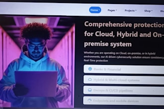create a responsive website or landing page and build robots
