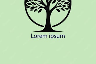 design unique tree service logo for you