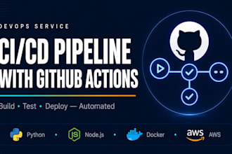 create a ci cd pipeline with github actions for your project