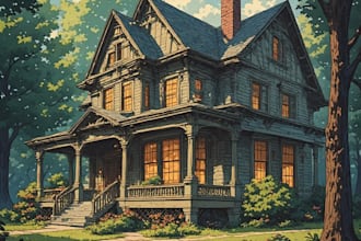 do render architecture and interior concept in watercolor