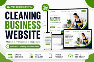 build wordpress cleaning services booking website