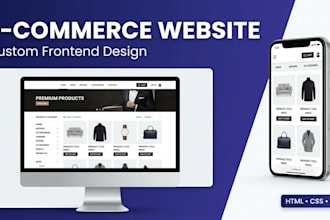 build a modern ecommerce frontend with HTML CSS javascript