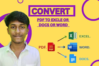 convert PDF files into excel, word, or google docs