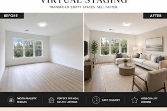 virtually furnish your vacant home with photorealistic designs
