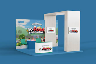 design backdrop, trade show booth, exhibition stand and any kind of banners