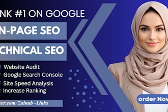 do website on page SEO and technical optimization