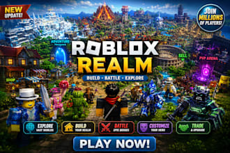 develop roblox game, roblox scripting, roblox building, roblox map, roblox UI